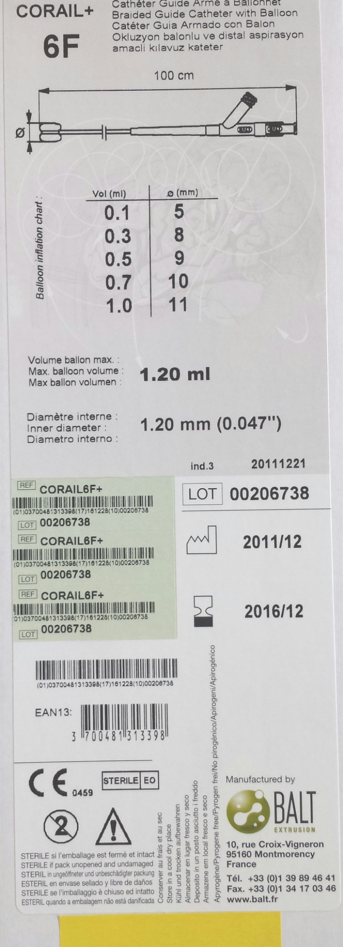 Balt's Occlusion Balloon